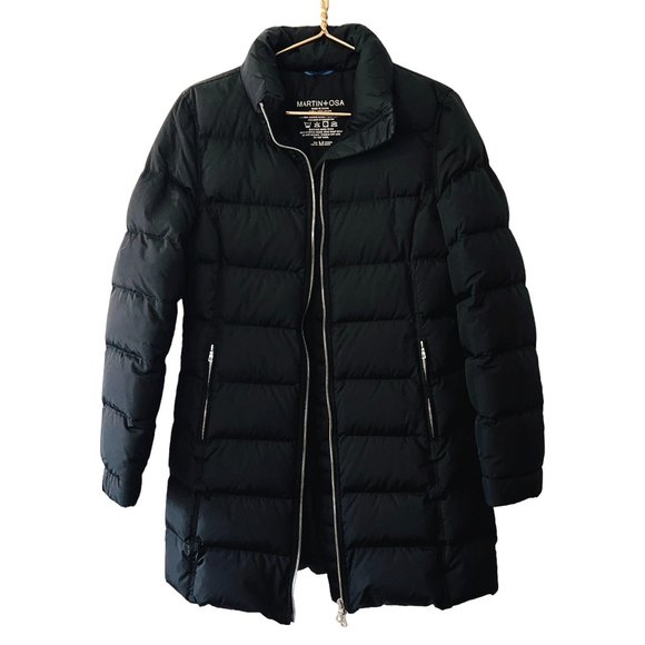 Martin + Osa Jackets & Blazers - Martin & Osa Black Down Long Puffer Coat